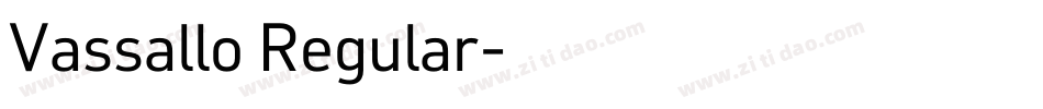 Vassallo Regular字体转换